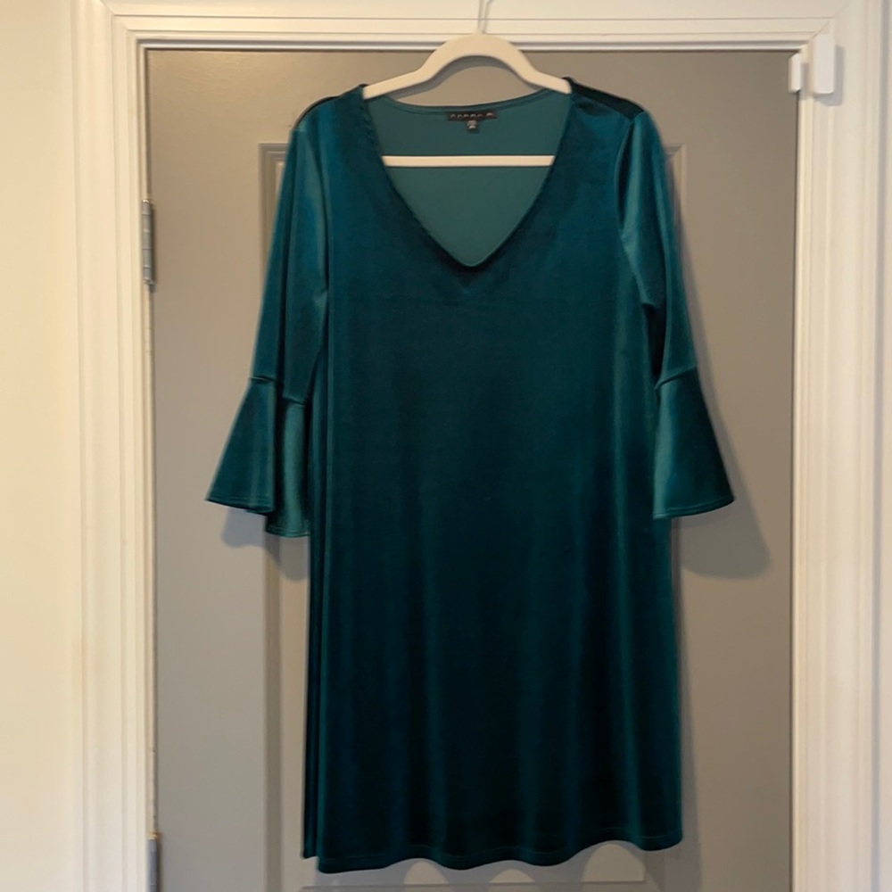 Velvet mid sleeve dress by Tiana B in size medium